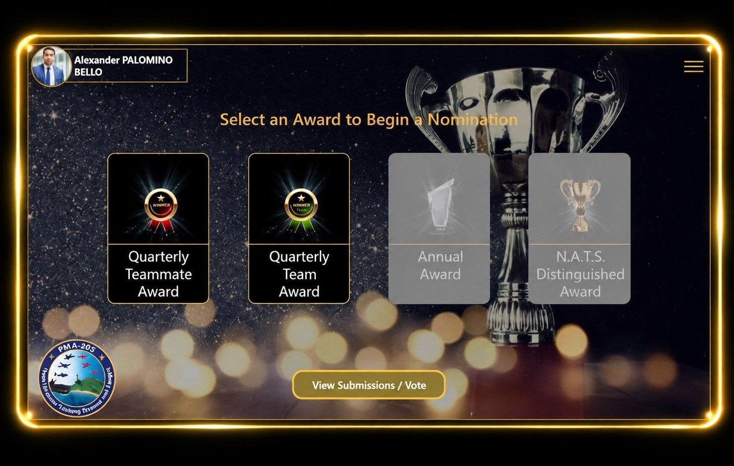 Awards Voting Application preview